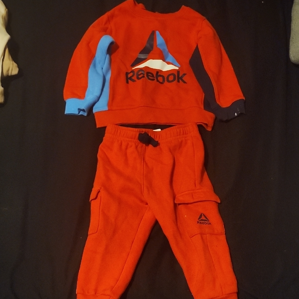 Reebok Kids Red and Blue Sweatpants Set